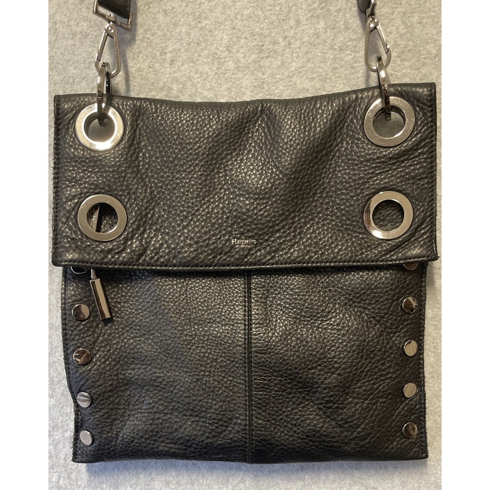 Hammitt Montana Reversible Leather Crossbody Purse/Bag Gunmetal Hardware Women's